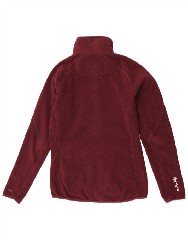 Musto Womens Fleece Jacket UK 12 Medium Burgundy Polyester
