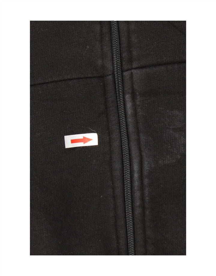 Puma Mens Graphic Tracksuit Top Jacket Large Black Cotton