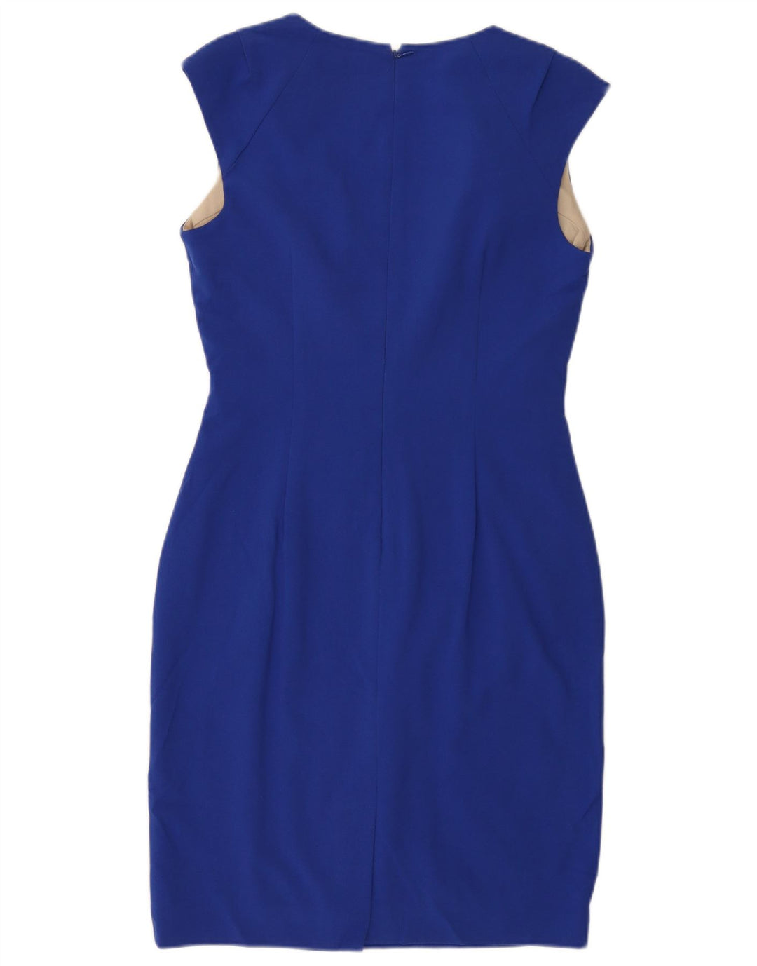 CALVIN KLEIN Womens Sleeveless Sheath Dress US 8 Medium Blue Polyester
