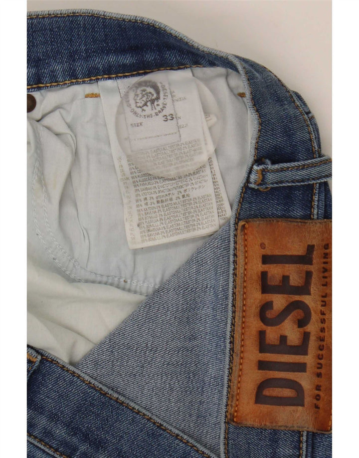 Diesel Mens Zatiny Slim Jeans W33 L30 Blue Cotton