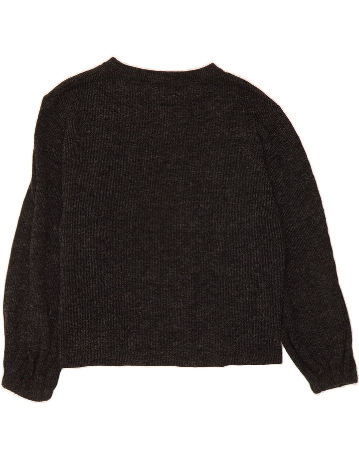 ZARA Womens Crew Neck Jumper Sweater UK 14 Medium Grey Vintage Zara and Second-Hand Zara from Messina Hembry 