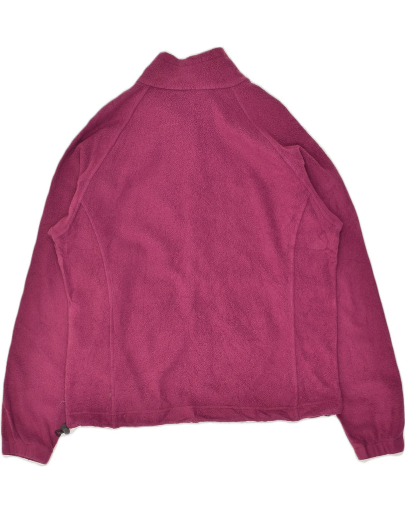 COLUMBIA Womens Fleece Jacket UK 18 XL Burgundy Polyester | Vintage Columbia | Thrift | Second-Hand Columbia | Used Clothing | Messina Hembry 