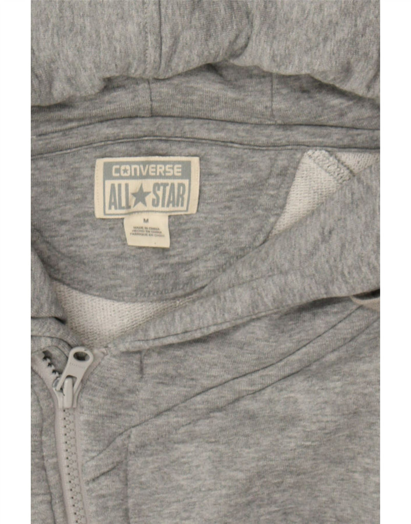 CONVERSE Womens Crop Tracksuit Top Jacket UK 12 Medium Grey Cotton Vintage Converse and Second-Hand Converse from Messina Hembry 