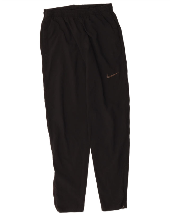 Nike Womens Dri Fit Tracksuit Trousers Small Black Polyester