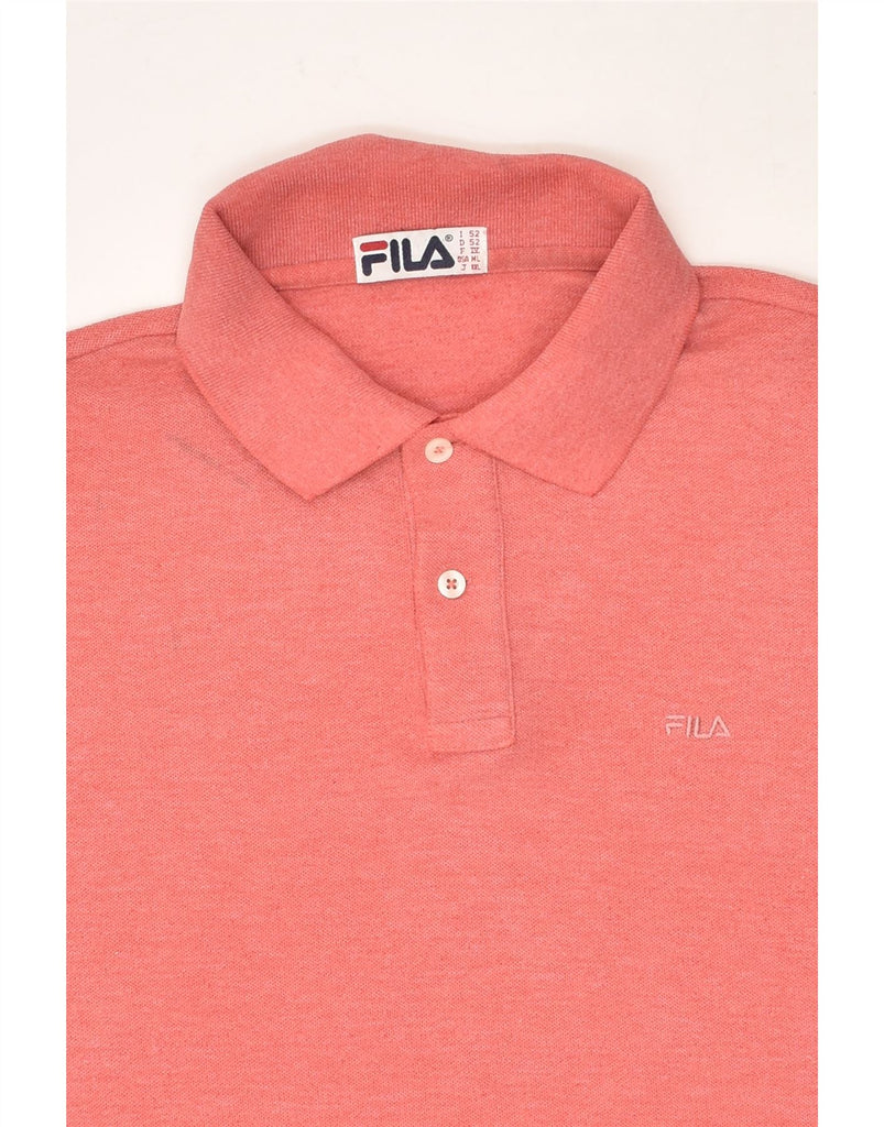 FILA Mens Polo Shirt IT 52 Large  Red Cotton | Vintage Fila | Thrift | Second-Hand Fila | Used Clothing | Messina Hembry 