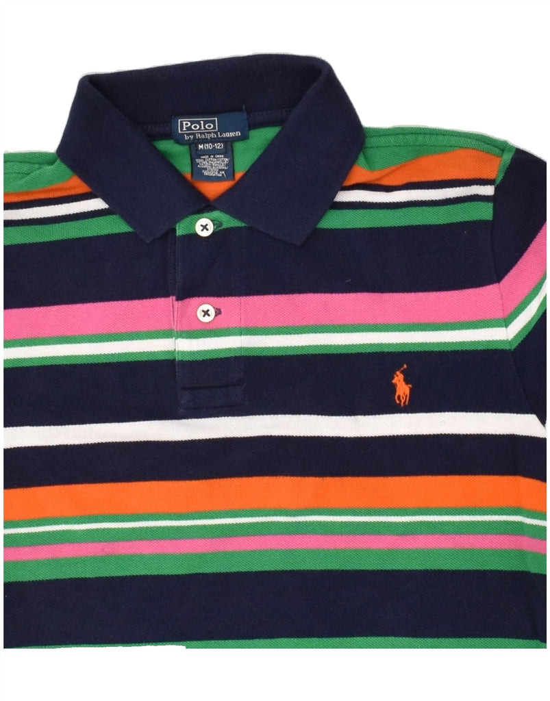 POLO RALPH LAUREN Boys Polo Shirt 10-11 Years Medium  Multicoloured | Vintage Polo Ralph Lauren | Thrift | Second-Hand Polo Ralph Lauren | Used Clothing | Messina Hembry 