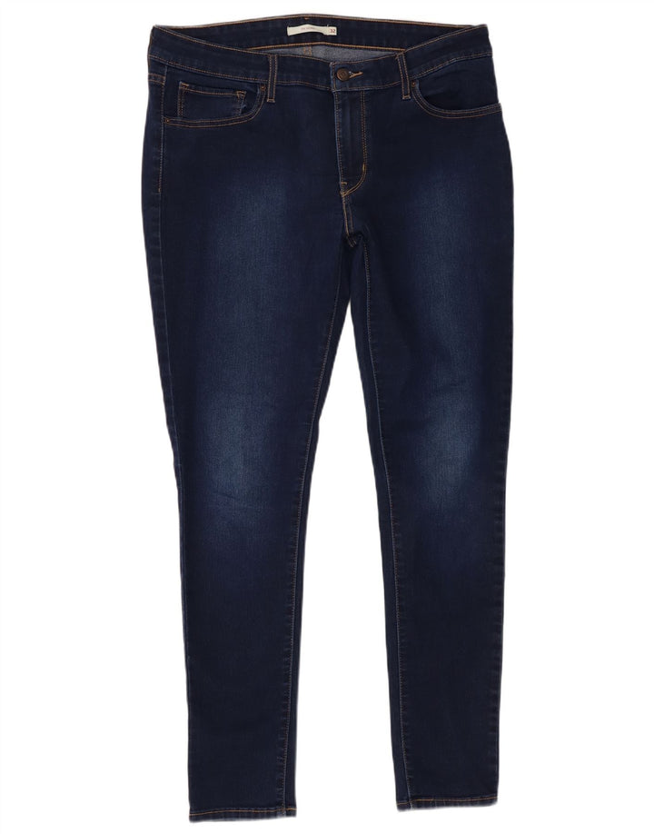 Levi's Womens 711 Skinny Jeans W32 L29 Navy Blue