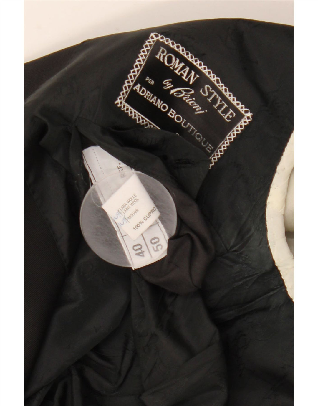 Bresci Mens 1 Button Blazer Jacket UK 40 Large Black Wool