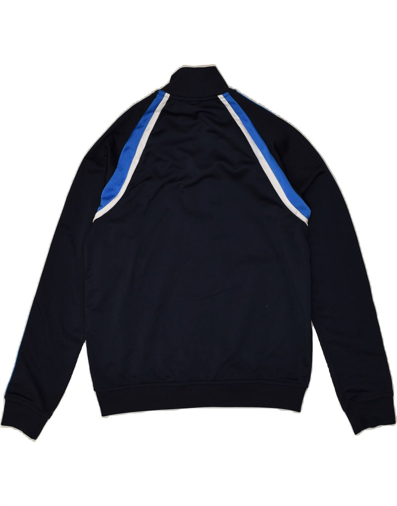 ADIDAS Boys Tracksuit Top Jacket 11-12 Years Navy Blue Striped Polyester | Vintage Adidas | Thrift | Second-Hand Adidas | Used Clothing | Messina Hembry 