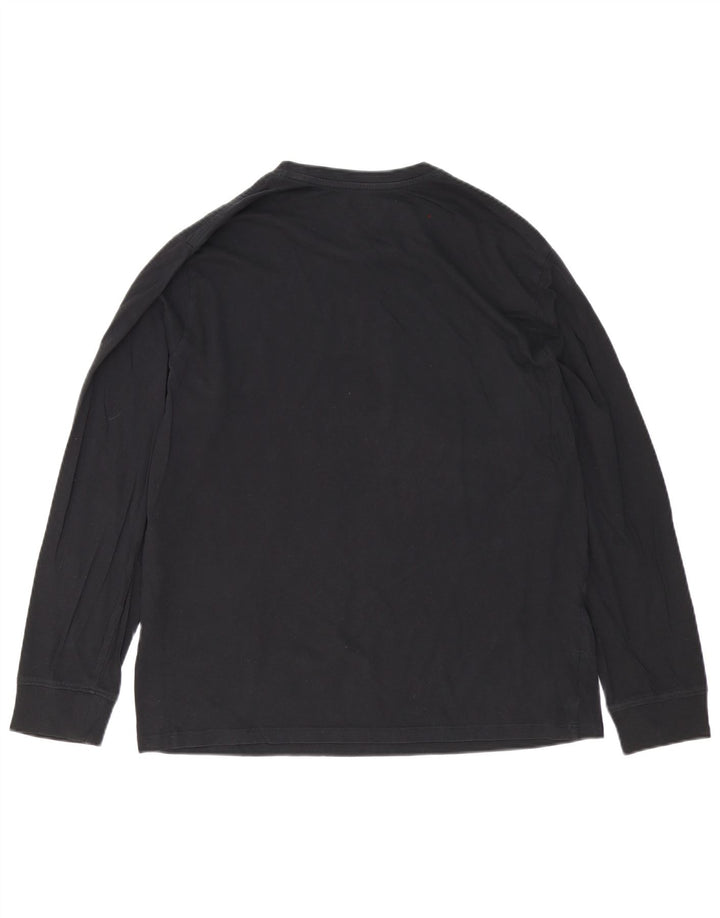 Levi's Mens Graphic Top Long Sleeve Large Black Cotton
