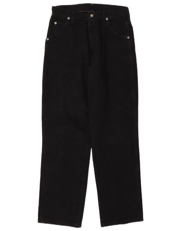 Wrangler Boys Straight Jeans 15-16 Years W28 L30 Black Cotton
