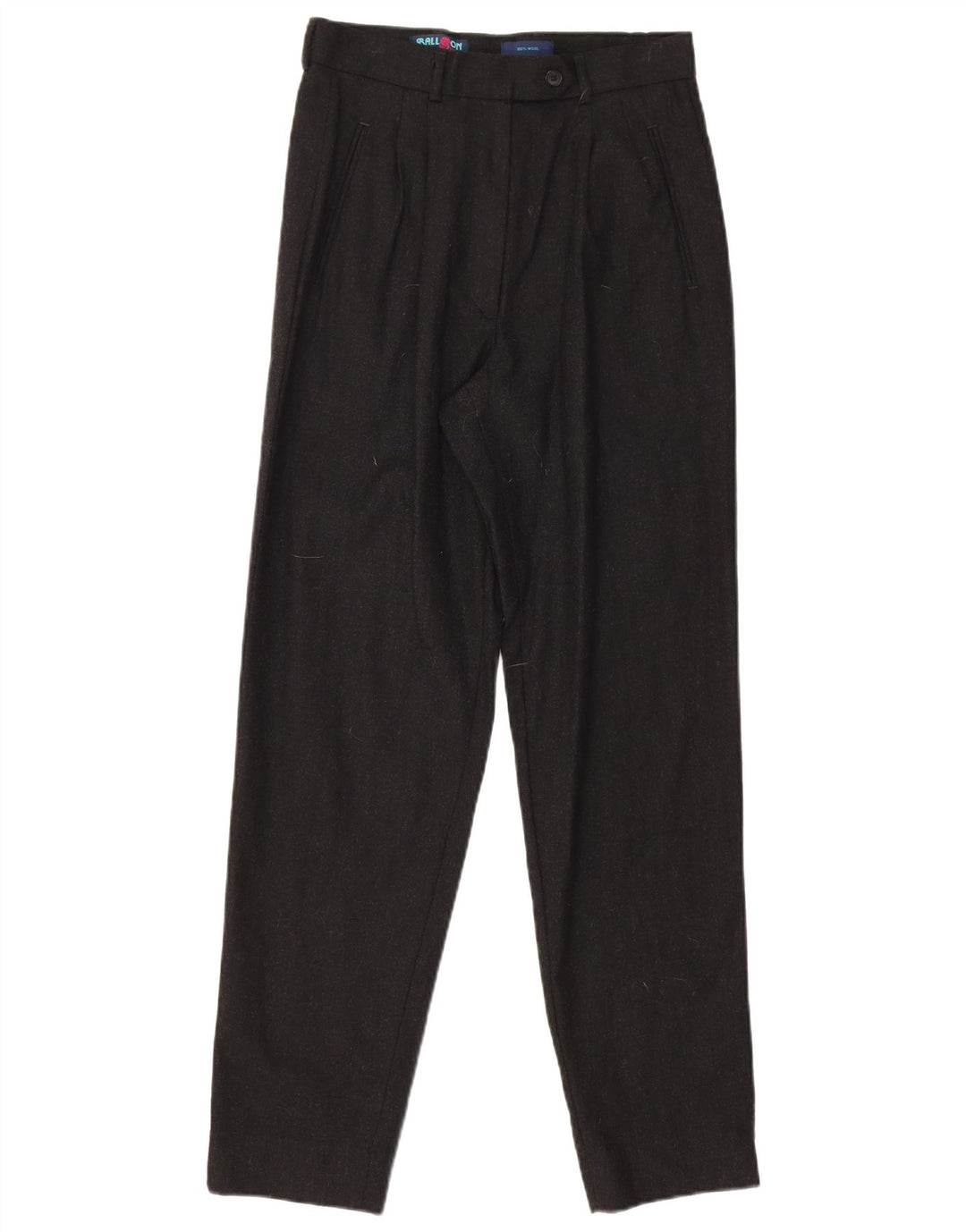 Balloon Womens Pegged Suit Trousers IT 42 Medium W27 L28 Black Wool