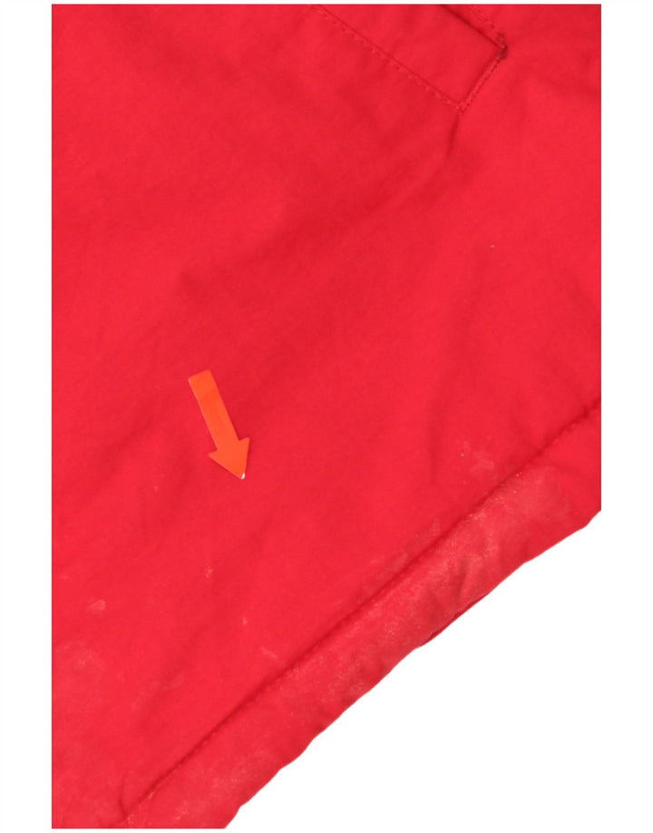 Superdry Womens Hooded Oversized Parka Jacket UK 10 Small Red Nylon