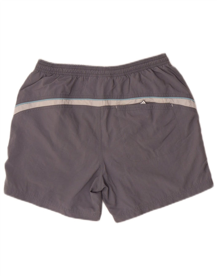 Adidas Boys Swimming Shorts 15-16 Years Grey Colourblock Polyester