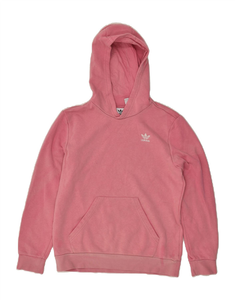 ADIDAS Girls Hoodie Jumper 12-13 Years Pink | Vintage Adidas | Thrift | Second-Hand Adidas | Used Clothing | Messina Hembry 