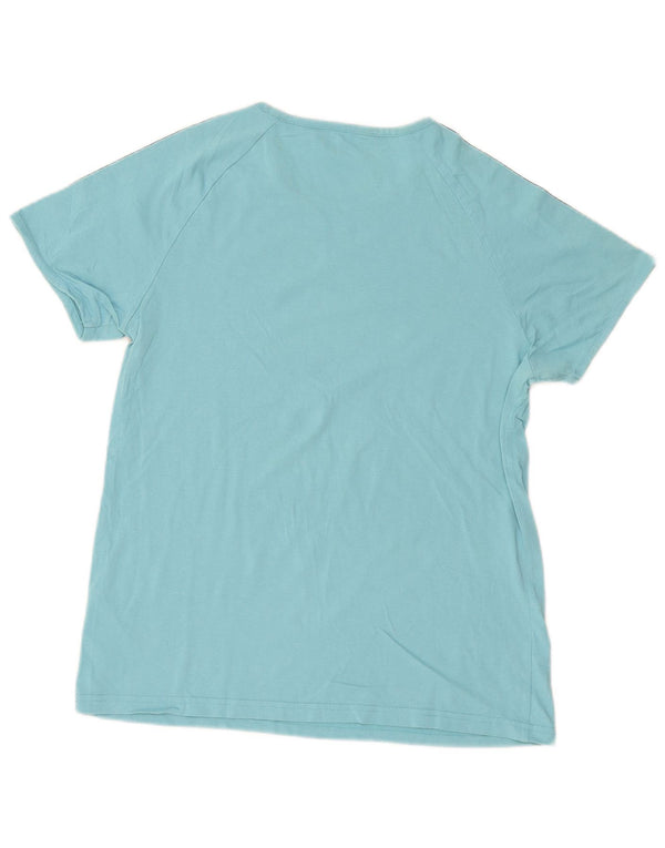Puma Womens Graphic T-Shirt Top UK 18 XL Blue Colourblock