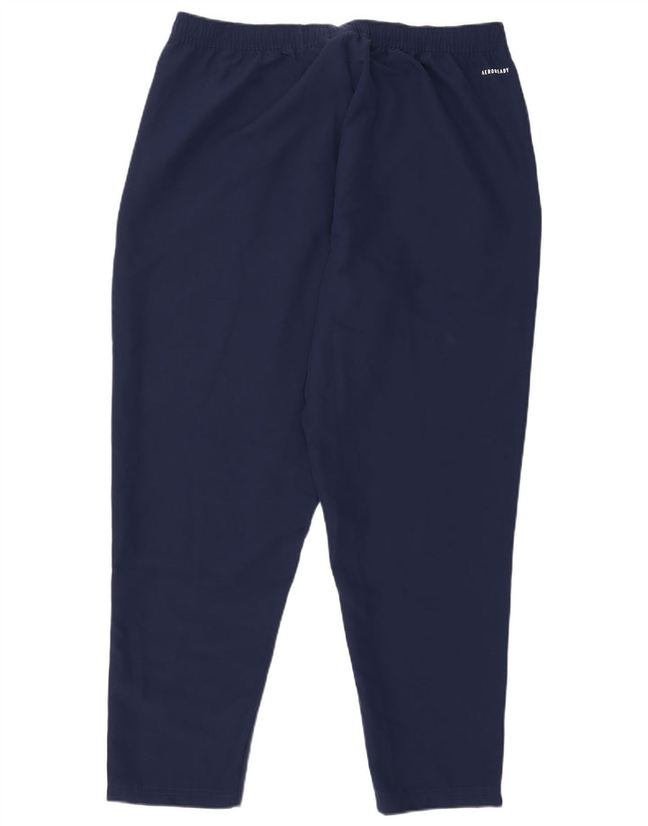 Adidas Mens Aeroready Tracksuit Trousers XL  Navy Blue Polyester
