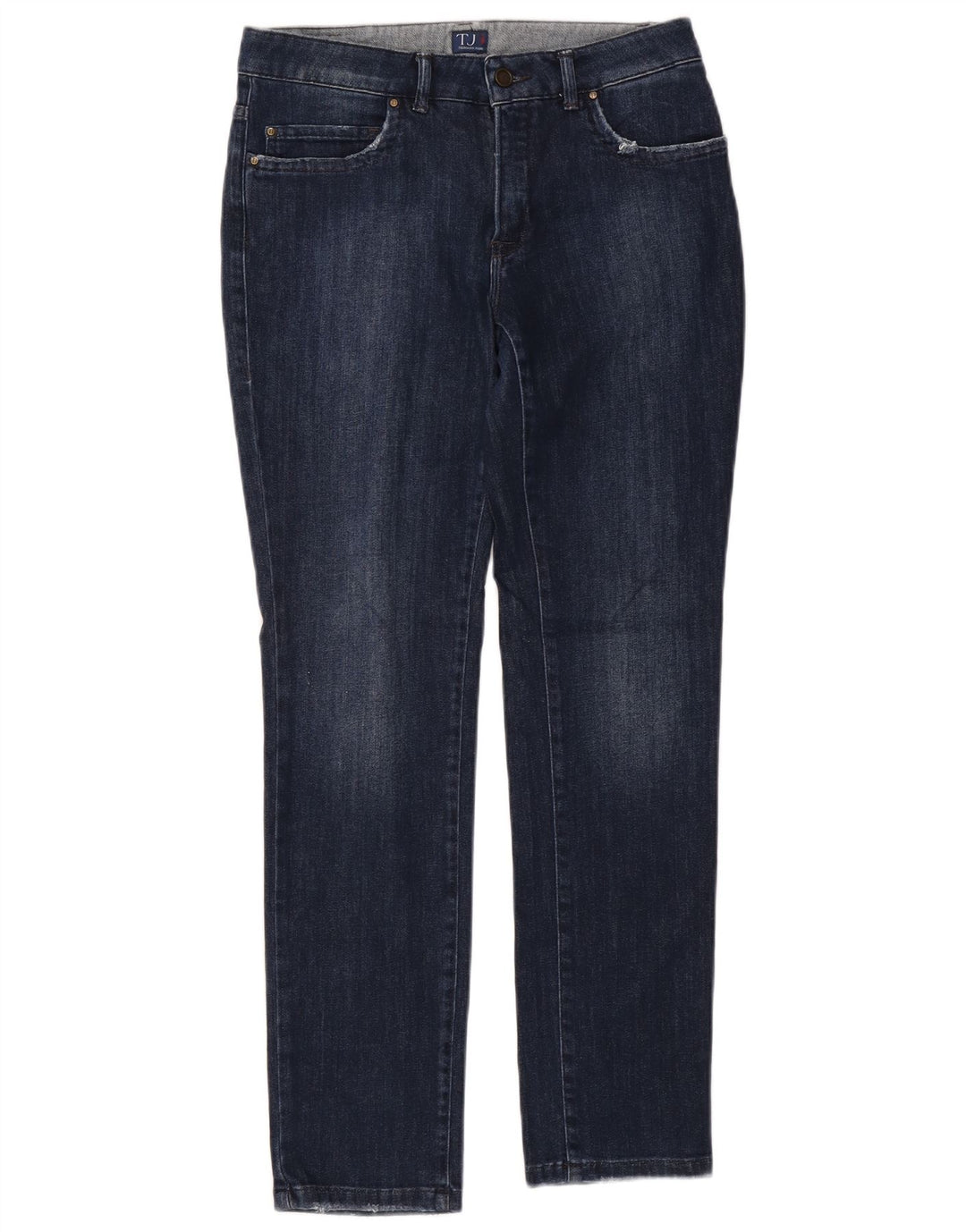TRUSSARDI Womens Slim Jeans W29 L30 Navy Blue Cotton