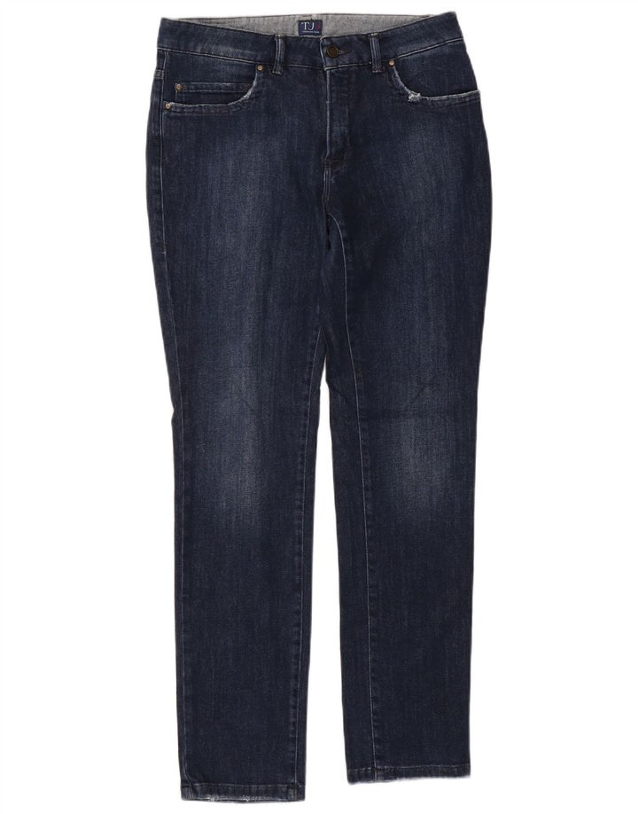 TRUSSARDI Womens Slim Jeans W29 L30 Navy Blue Cotton
