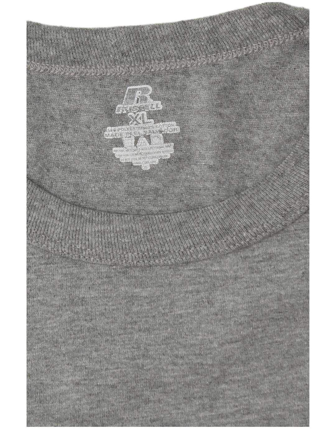 RUSSELL ATHLETIC Mens Graphic T-Shirt Top XL Grey Cotton