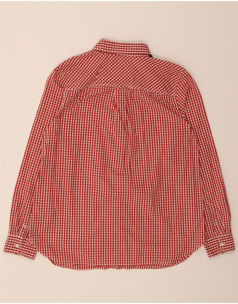 TOMMY HILFIGER Womens Regular Fit Shirt US 12 Large Red Gingham Cotton Vintage Tommy Hilfiger and Second-Hand Tommy Hilfiger from Messina Hembry 