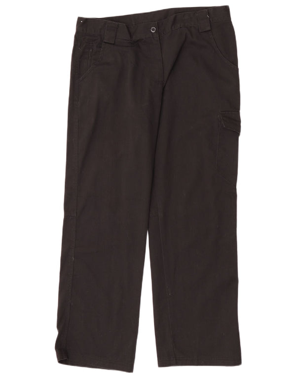 Dickies Womens Straight Cargo Trousers UK 14 Large W32 L30 Black Polyester