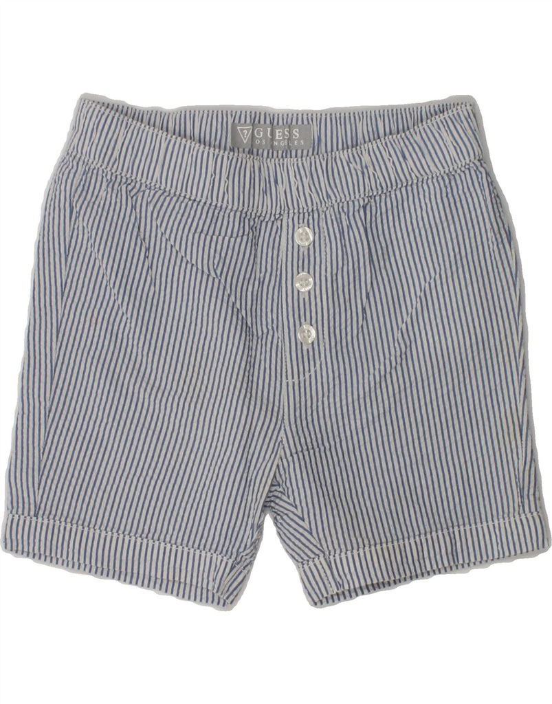 GUESS Baby Boys Casual Trousers 12-18 Months W20 Blue Pinstripe Cotton | Vintage Guess | Thrift | Second-Hand Guess | Used Clothing | Messina Hembry 