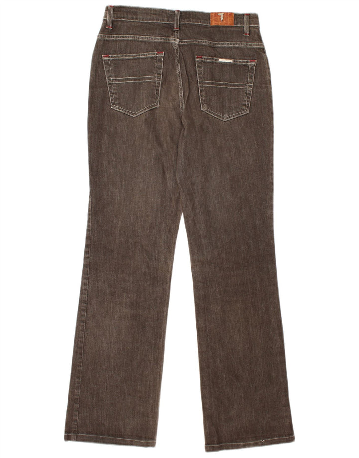 TRUSSARDI Mens Straight Jeans W29 L31 Brown Cotton