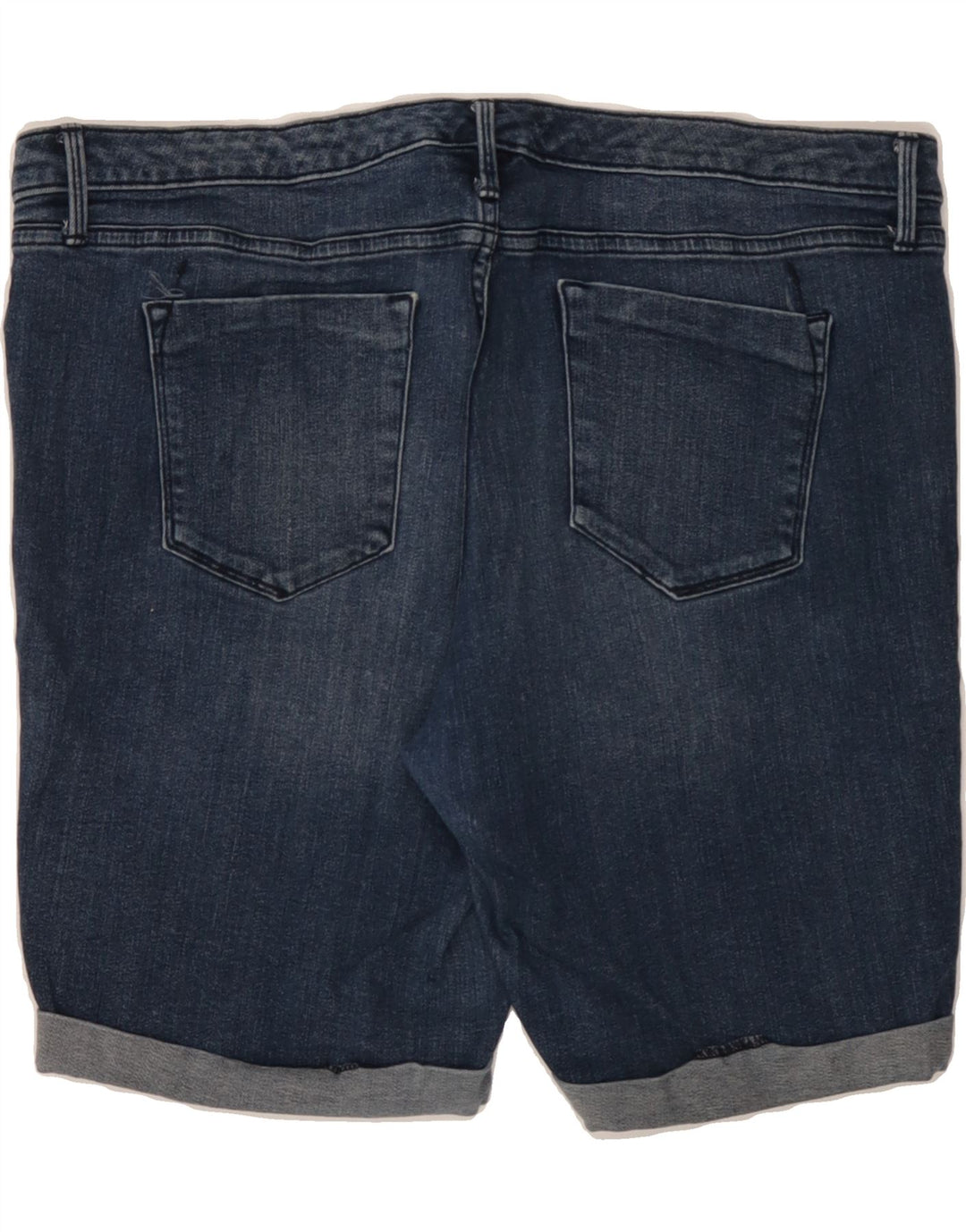 MOSSIMO Womens Bermuda Mid Rise Denim Shorts US 18 2XL W34  Navy Blue Vintage Mossimo and Second-Hand Mossimo from Messina Hembry 