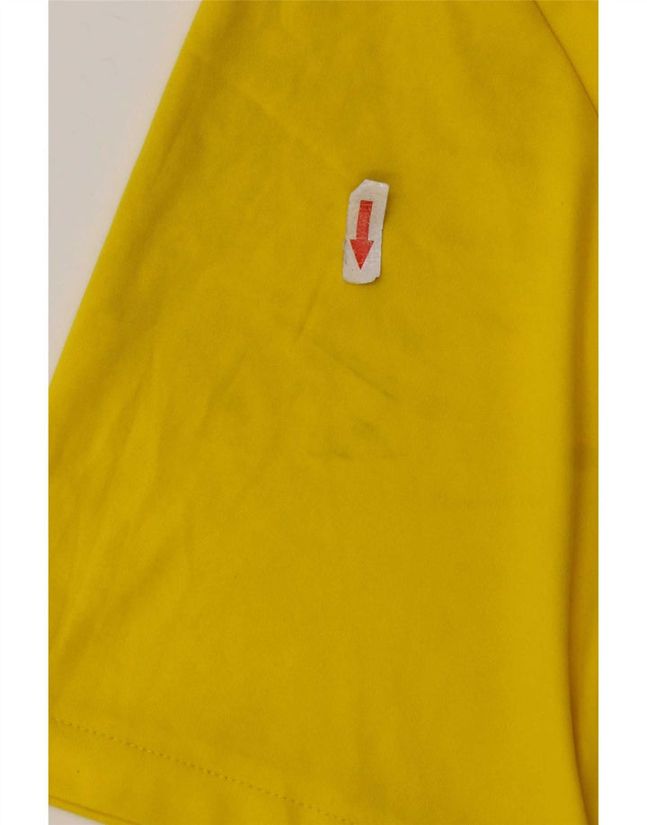 Puma Mens T-Shirt Top Large Yellow Polyester