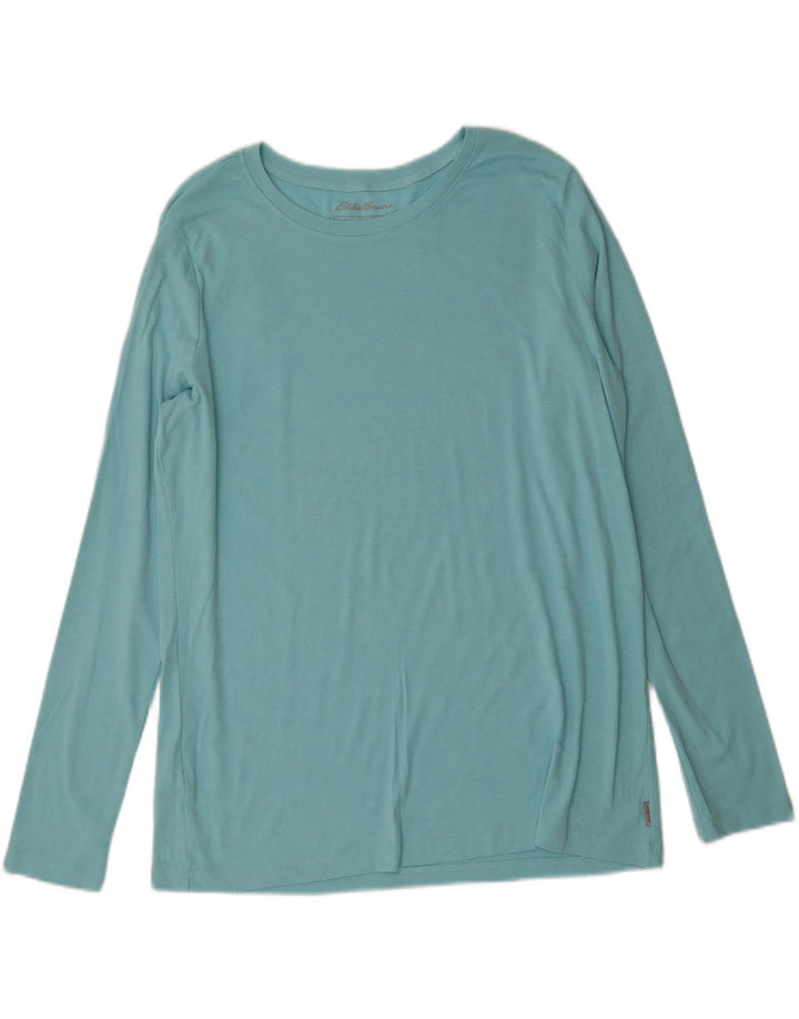 EDDIE BAUER Womens Top Long Sleeve UK 20 2XL Blue Cotton Vintage Eddie Bauer and Second-Hand Eddie Bauer from Messina Hembry 