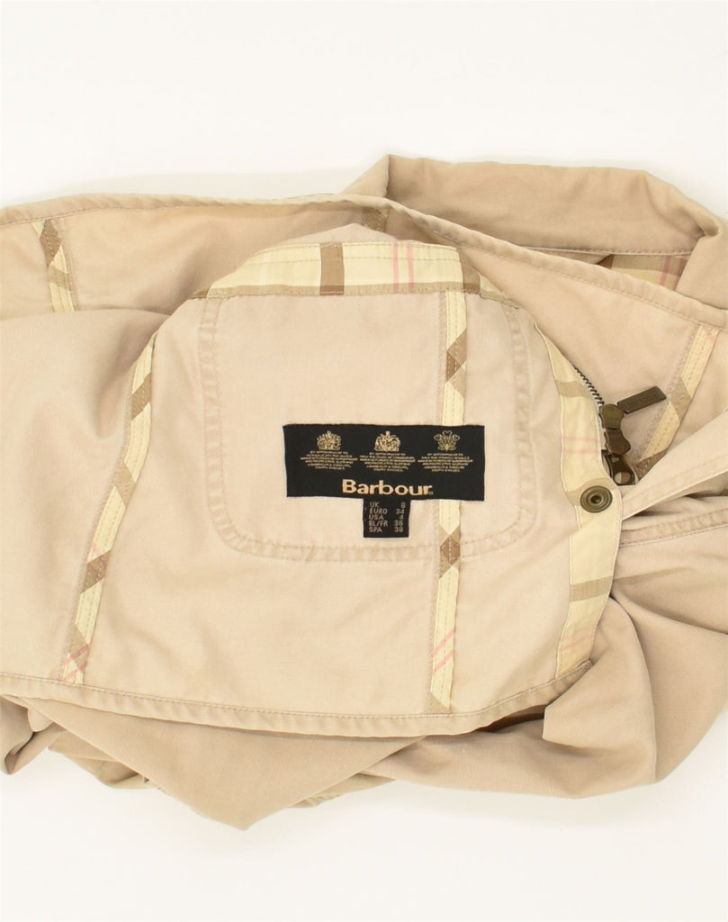 BARBOUR Womens Utility Jacket UK 8 Small  Beige Cotton | Vintage Barbour | Thrift | Second-Hand Barbour | Used Clothing | Messina Hembry 