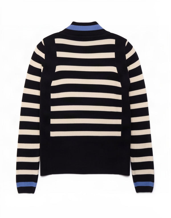 Marks & Spencer Womens Turtle Neck Jumper Sweater UK 10 Small Navy Blue
