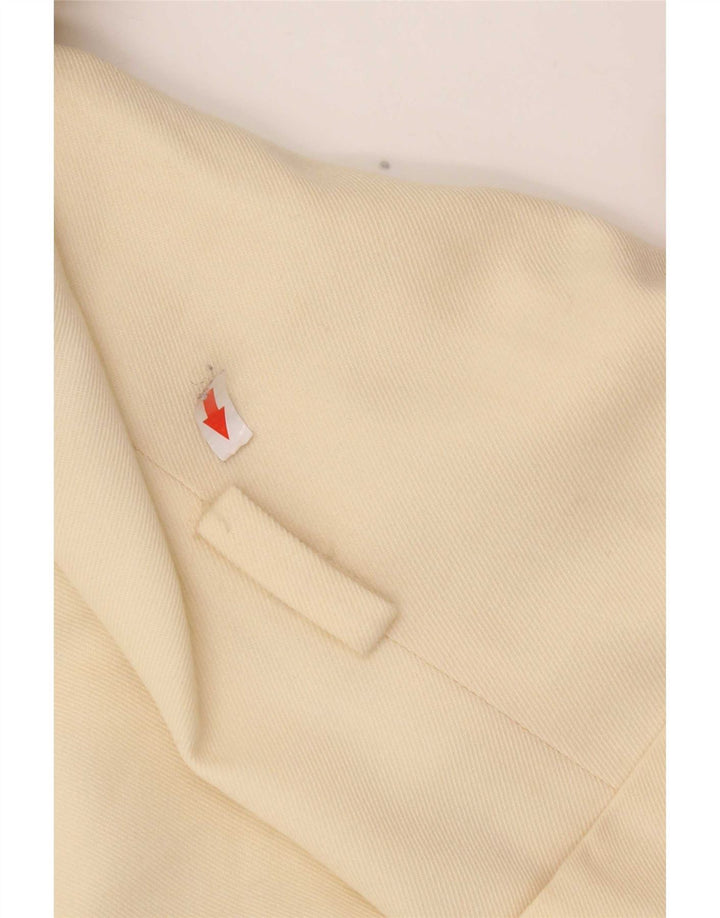 Vintage Womens 3 Button Blazer Jacket IT 46 Large Off White