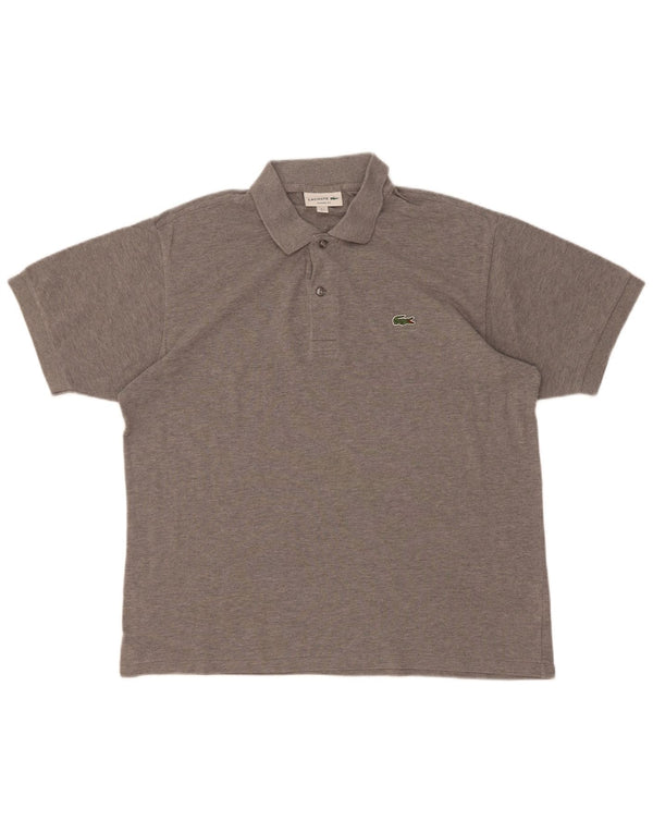 Lacoste Mens Classic Fit Polo Shirt Suze 5 Large Grey Cotton