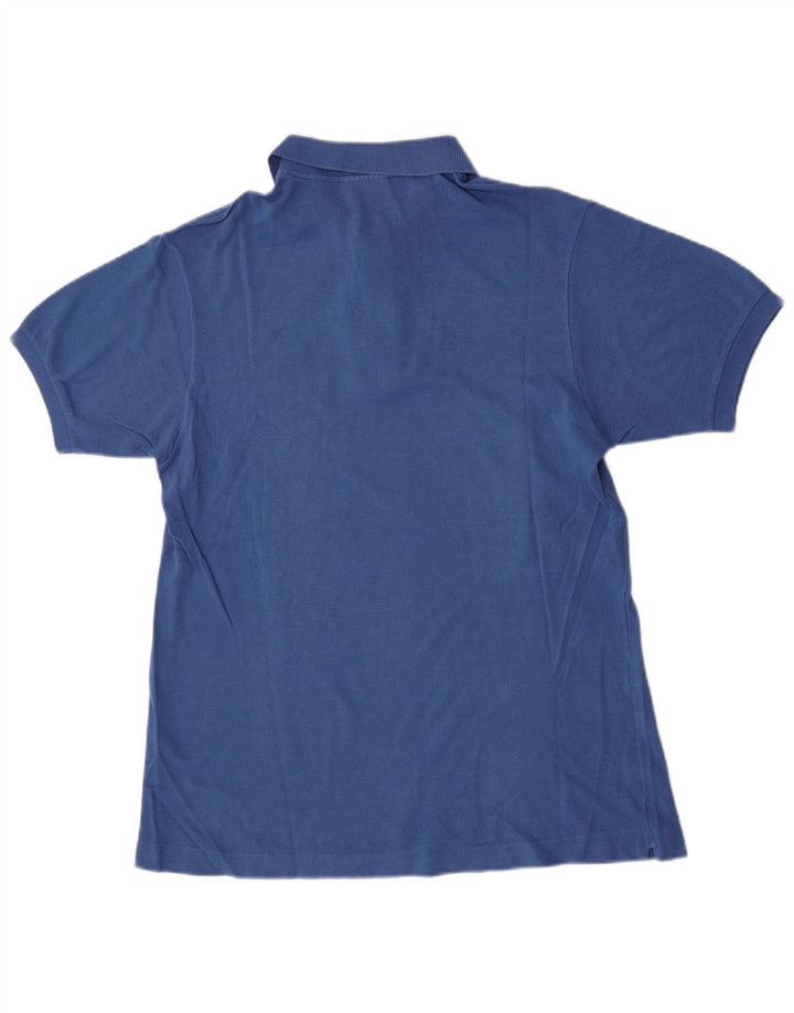 Lacoste Mens Polo Shirt Size 4 Medium Blue Cotton