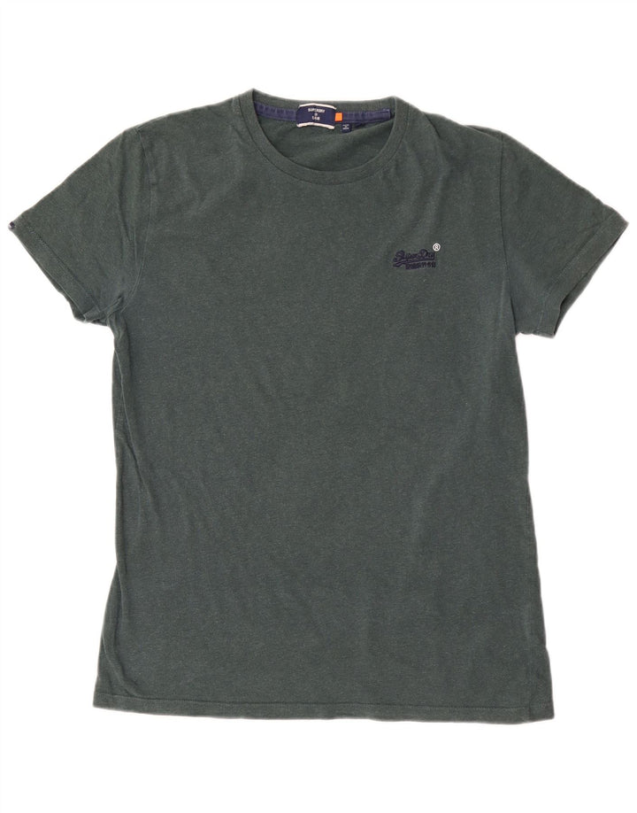 Superdry Mens T-Shirt Top Medium Green