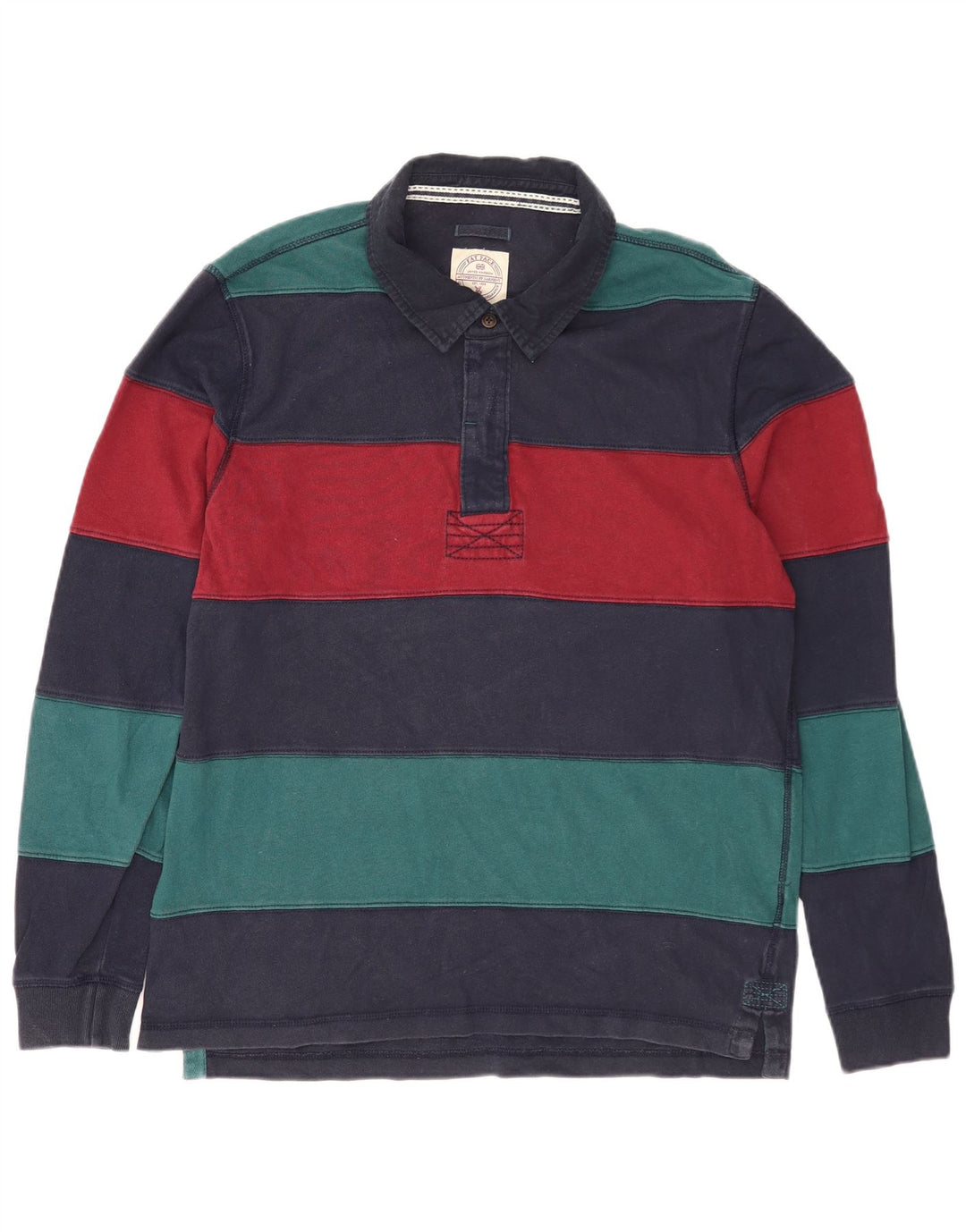 Fat Face Mens Long Sleeve Rugby Polo Shirt Large Multicoloured Striped