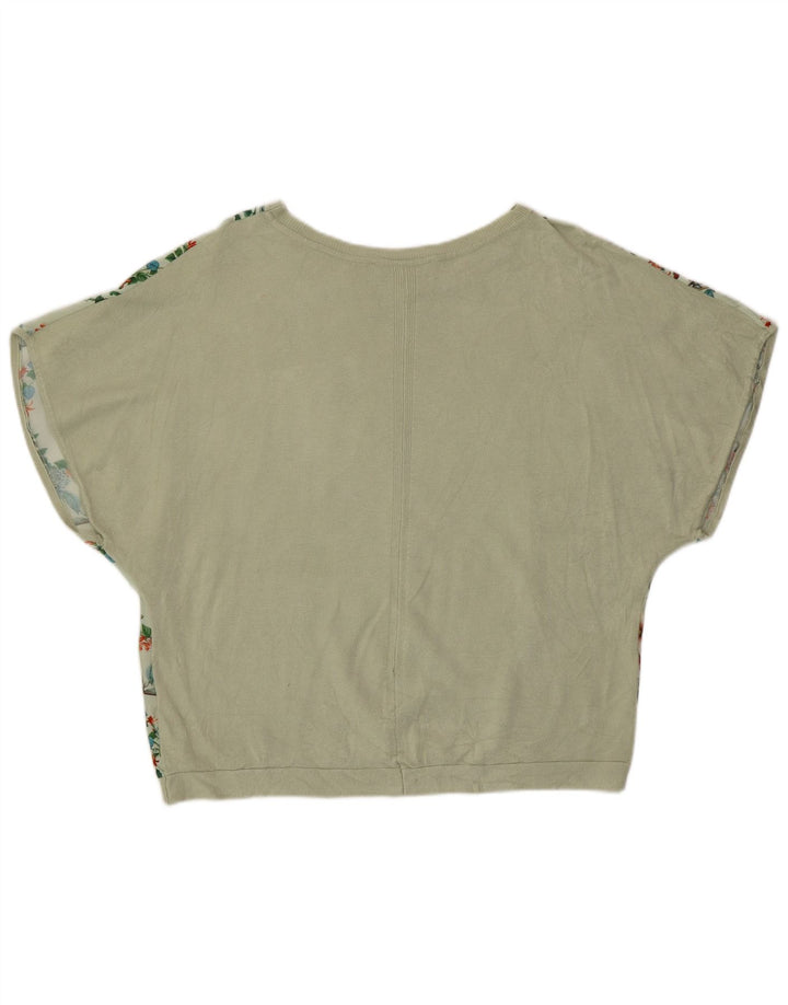 Oasis Womens Blouse Top UK 10 Small Green Floral
