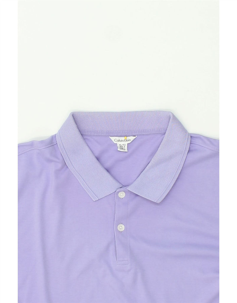 CALVIN KLEIN Mens Polo Shirt XL Purple Cotton Vintage Calvin Klein and Second-Hand Calvin Klein from Messina Hembry 