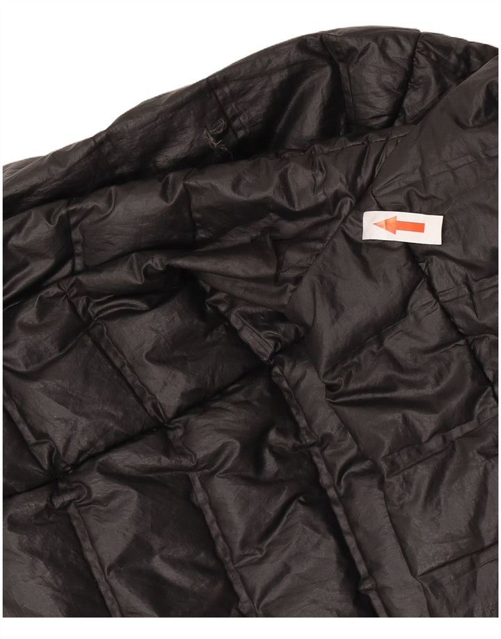 Adidas Womens Hooded Padded Jacket UK 8/10 Small Black Polyester
