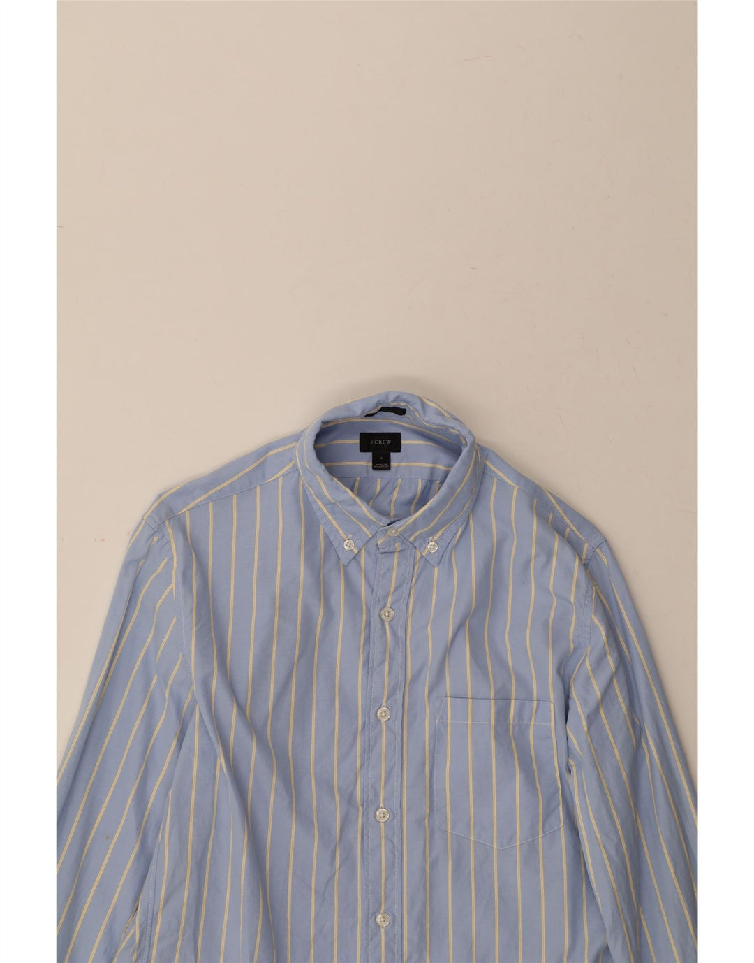 J. CREW Mens Slim Shirt Small Blue Striped Cotton Vintage J. Crew and Second-Hand J. Crew from Messina Hembry 