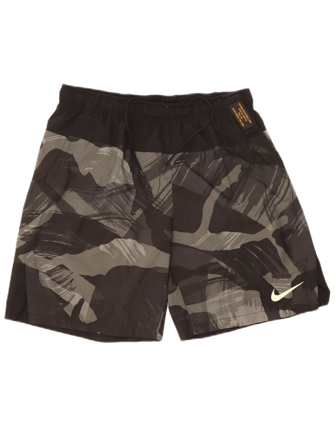 NIKE Mens Dri Fit Sport Shorts Large  Black Camouflage Polyester