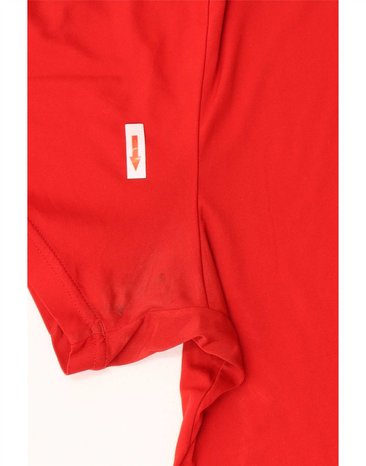 Nike Mens T-Shirt Top XL Red Colourblock Polyester