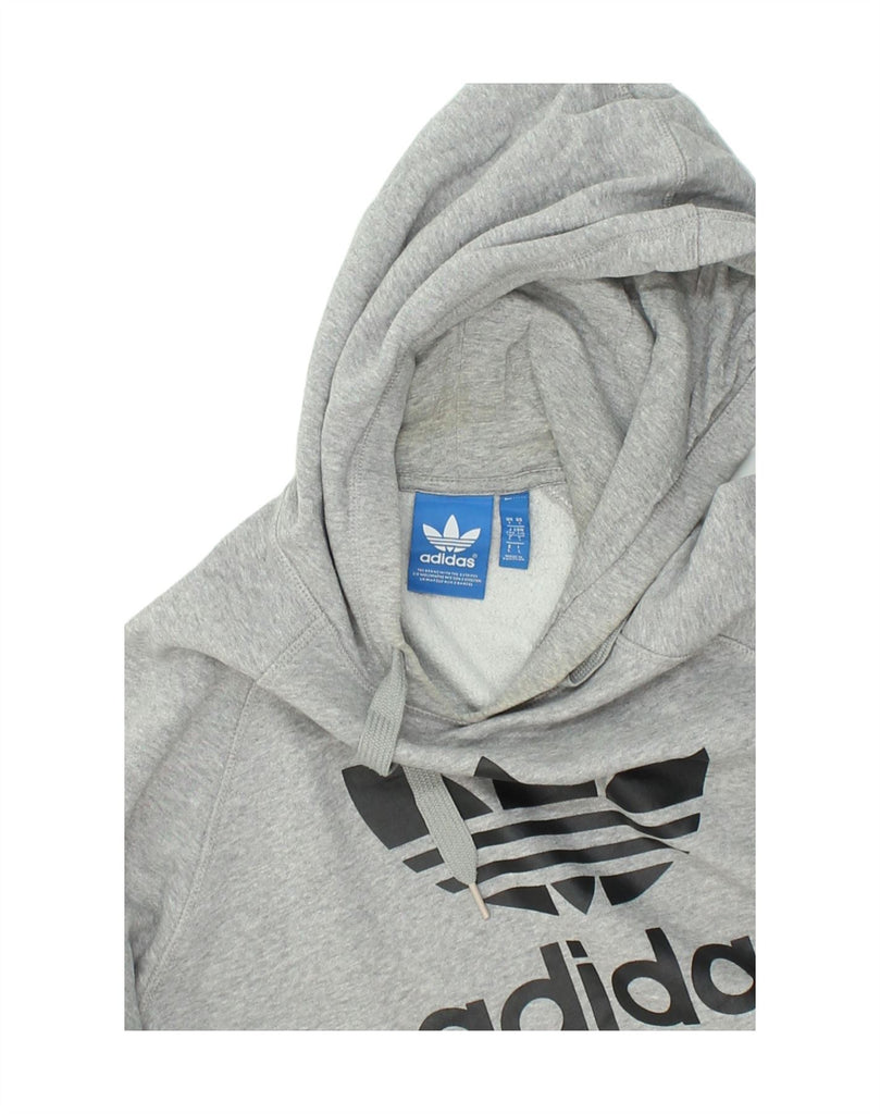 ADIDAS Mens Graphic Hoodie Jumper Large Grey Cotton | Vintage Adidas | Thrift | Second-Hand Adidas | Used Clothing | Messina Hembry 