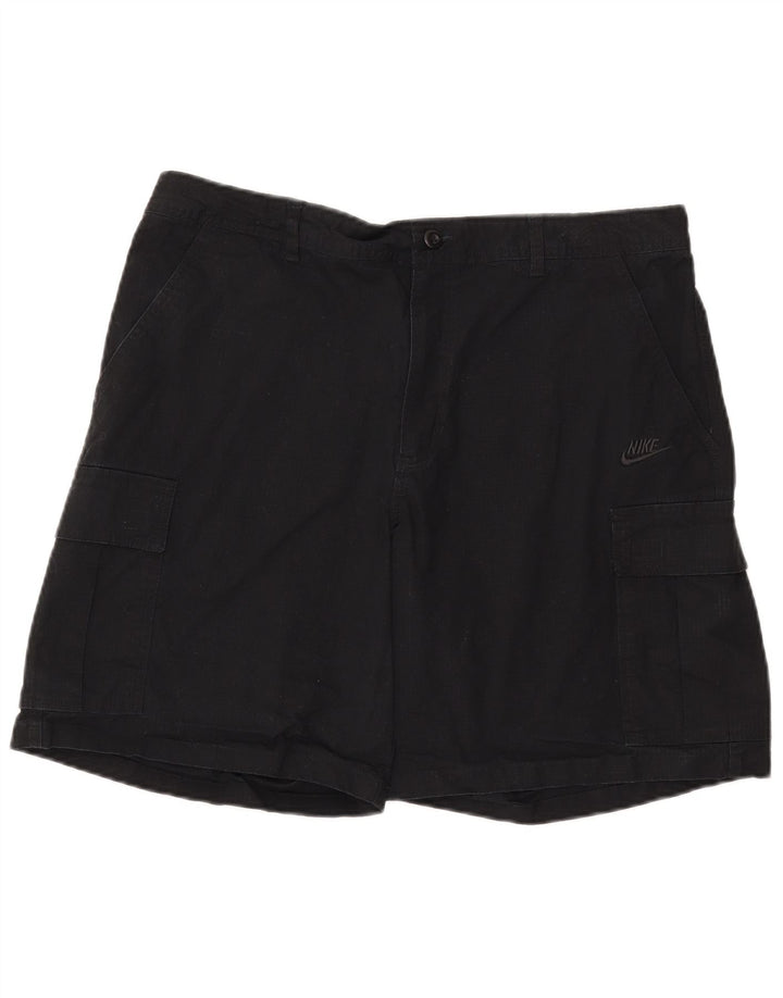 Nike Mens Cargo Shorts W36 Large Black Cotton