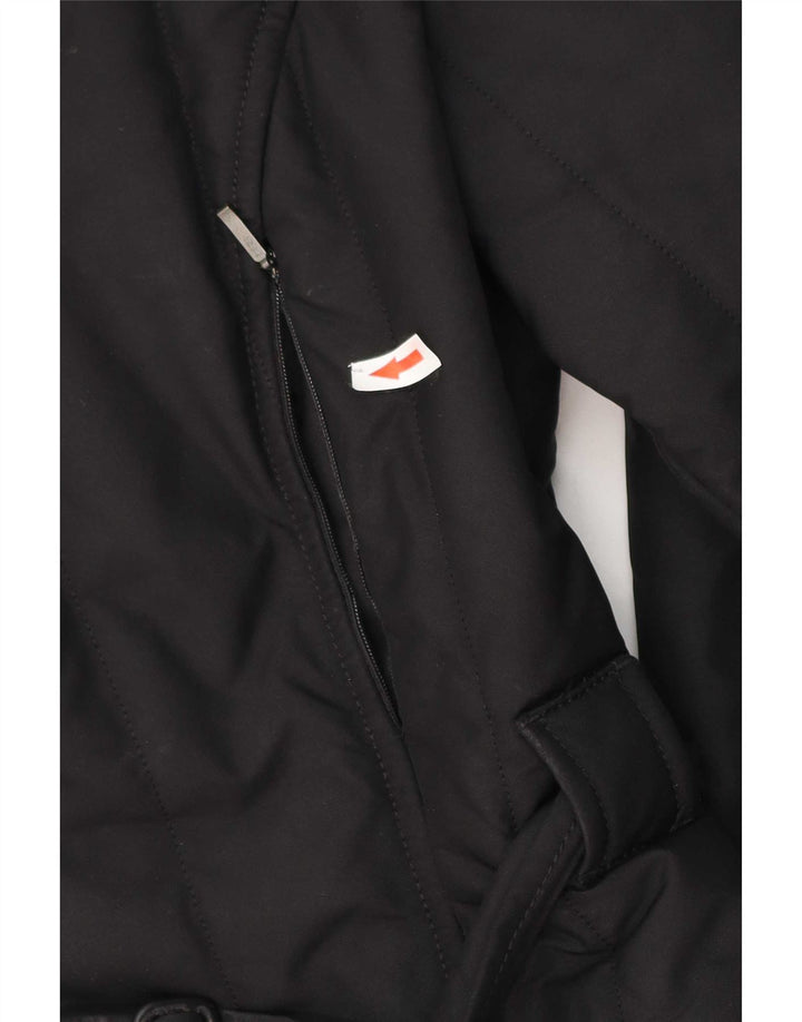 Refrigiwear Womens Hooded Padded Jacket IT 46 Large Black Polyester