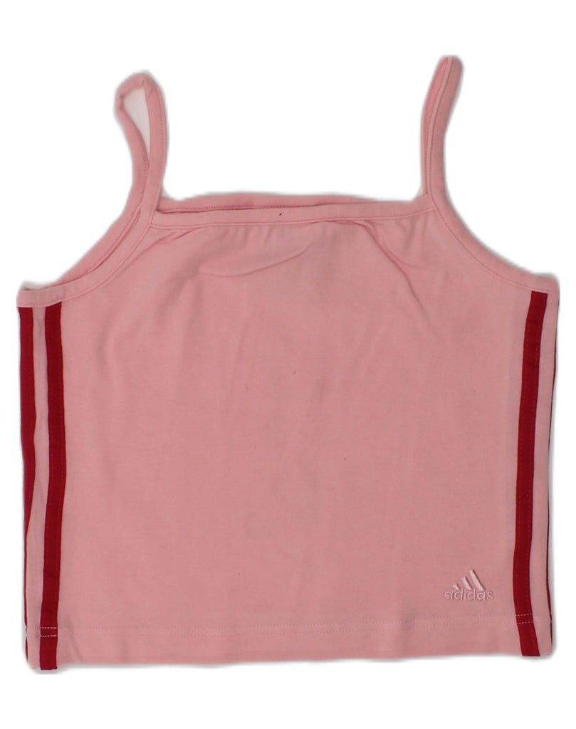 ADIDAS Girls Cami Top 11-12 Years Large Pink Cotton | Vintage Adidas | Thrift | Second-Hand Adidas | Used Clothing | Messina Hembry 