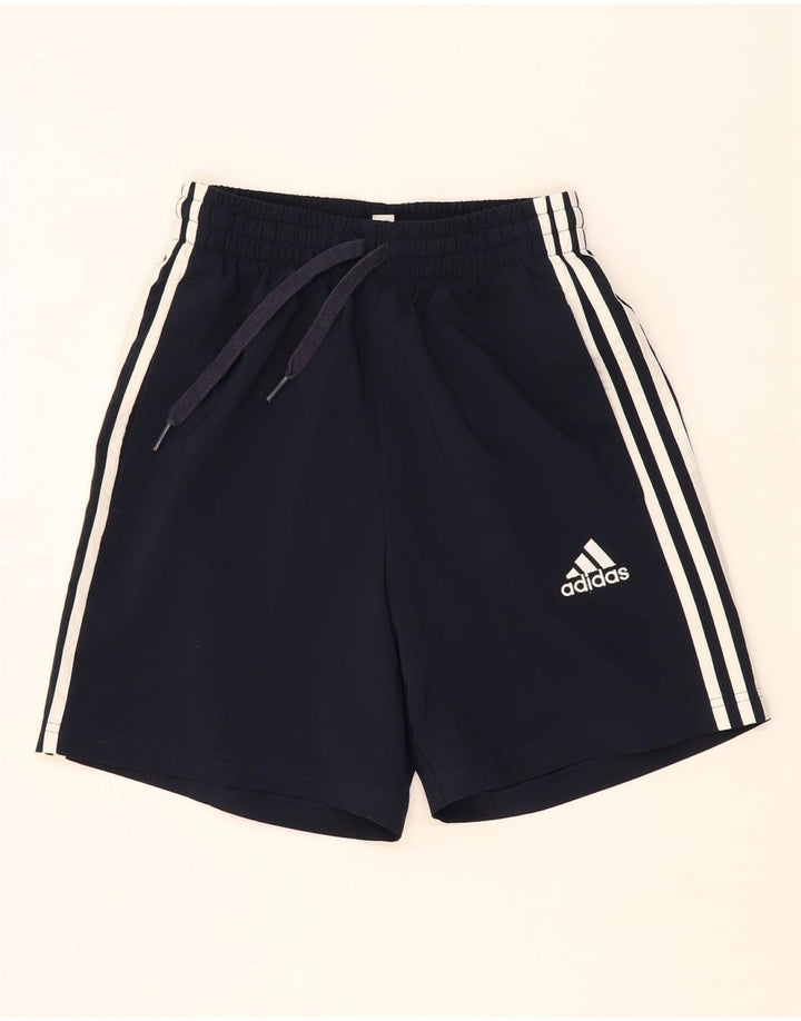 ADIDAS Womens Sport Shorts UK 4 XS  Navy Blue Polyester Vintage Adidas and Second-Hand Adidas from Messina Hembry 
