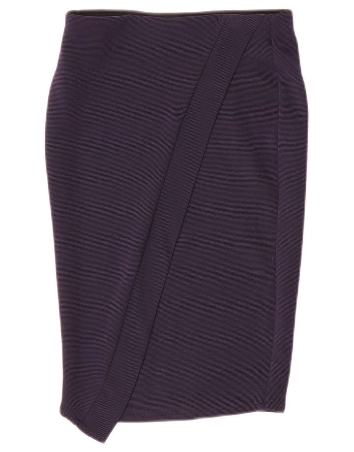 Zara Womens Pencil Skirt Small W26 Navy Blue